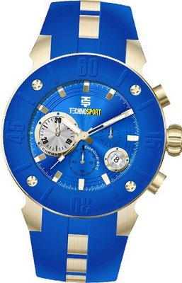 Technosport Stainless Steel Chronograph TS350-5 royal blue Silicone