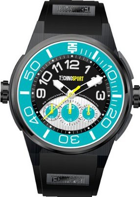 Technosport Stainless Steel Chronograph TS390-6 Black Silicone