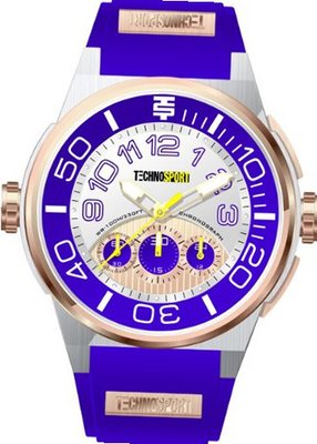 Technosport Stainless Steel Chronograph TS390-9 Blue Silicone