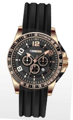 Technosport Stainless Steel Chronograph TS410-10 Black Silicone