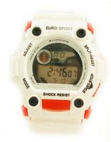 Teen's Shock Resistant Six Color Lighting Sport -White/Red