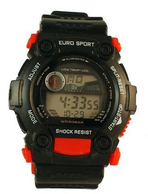 Teen's Shock Resistant Sport -Black/Red