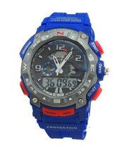 Teen's Tough Solar Analog-digital Sport -Blue
