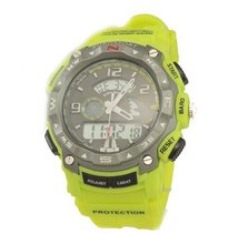 Teen's Tough Solar Analog-digital Sport -Green