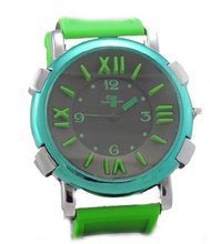 uTECHNOSPORT Techno Sport New Fashion with Revesible Rubber Band-Back/Green 