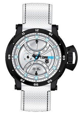 uTECHNOSPORT Technosport Stainless Steel Chronograph TS470-8 White Silicone 