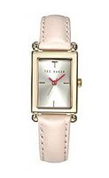 Ted Baker Rectangular Dial Leather - Pink #TE2115