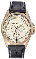 Ted Baker Round Dial Leather - Black #TE1115
