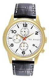 Ted Baker Round Dial Leather - Black #TE1123