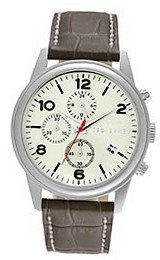 Ted Baker Round Dial Leather - Brown #TE1124