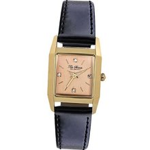 Ted Baker TE2098 Vintage Gold Case Rose Gold Dial Black Strap