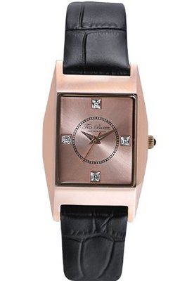 Ted Baker TE2106 Modern Rectangle Case Rose Gold Dial Case