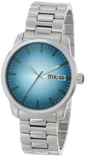 Ted Baker TE3048 Dress Sport Silver Case and Bracelet Green Dial