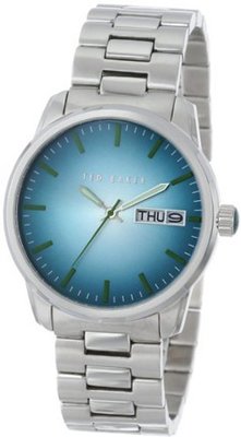 Ted Baker TE3048 Dress Sport Silver Case and Bracelet Green Dial