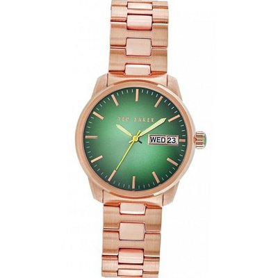 Ted Baker TE3049 Dress Sport Rose Gold Case and Bracelet Green Dial