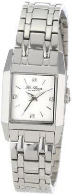 Ted Baker TE4078 Vintage Rectangle Case Silver Dial Case Bracelet