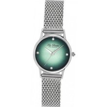 Ted Baker TE4083 Modern Green Dial Silver Case Mesh Bracelet