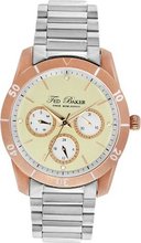 Ted Baker TE4085 Dress Sport Cream Dial Rose Gold Case Silver Bracelet