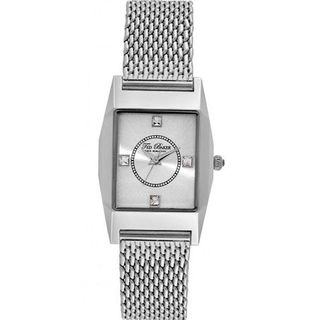 Ted Baker TE4087 Dress Sport Triple Silver Rectangle Analog Bracelet