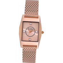 Ted Baker TE4088 Modern Triple Rose Gold Rectangle Analog Bracelet