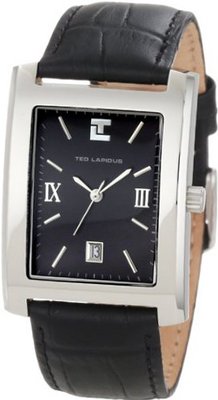 Ted Lapidus 5100301 Black Dial Black Leather