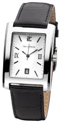 Ted Lapidus 5100307 Analog Quartz with Black Leather Strap
