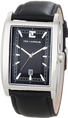 Ted Lapidus 5118302 Black Dial Black Leather