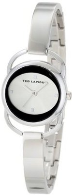 Ted Lapidus A0285RBPX Silver Dial Silver Tone Semi-Bangle Base Metal
