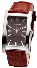 Ted Lapidus Analog Quartz with Black Leather Strap - 5115302