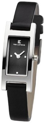 Ted Lapidus Analog Quartz with Black Leather Strap - D0426RNPN