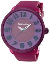Tendence Fantasy 3H Unisex Quartz with Pink Dial Analogue Display and Pink Plastic or PU Strap T0630008
