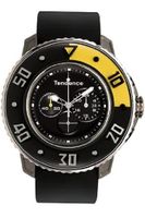 Tendence G-52 Unisex Quartz with Black Dial Analogue Display and Black Plastic or PU Strap 2106001