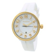 Tendence Gulliver Medium - Black & White Unisex Quartz with White Dial Analogue Display and White Plastic or PU Strap 02093019