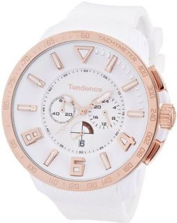 Tendence Gulliver Sport Unisex Quartz with White Dial Analogue Display and White Plastic or PU Strap TT560002