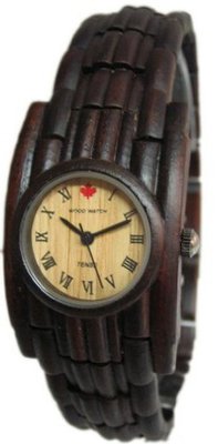 Tense Bamboo Round Dark Sandalewood Bracelet B8009D