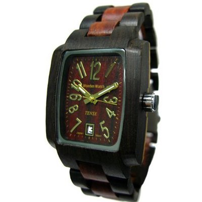 Tense Dark Sandalwood Jumbo Oblong Natural Wood J8102DS