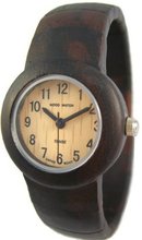 Tense Dark Sandlewood Round Cuff Bracelet Hypoallergenic L8108D