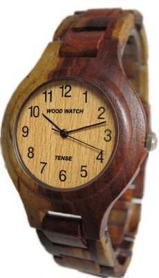 Tense Inlaid Multicolored Wood Wrist Hypo-Allergenic G7509I