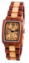 Tense Light 2 Tone Sandalwood Wood 3-Dial J8302SM LF