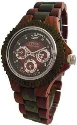Tense Sandalwood & Green Wood Sports Triple Dial G4103SG (dark faced)