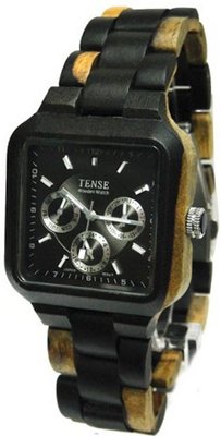 Tense Square Natural Sandal Wood Maple Wood Black Face Hypoallergentic B7305DM-B