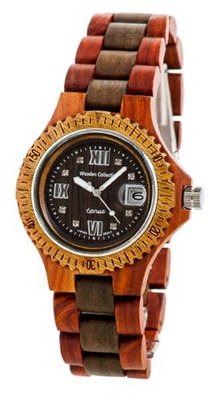 uTense Wood Watches Tense Wood Discovery Compass Sandalwood/Green Roman G4100SG RNDF 