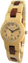 Tense Round Ladies Two-Tone Maple & Sandalwood Wood L7103MS