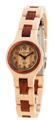 Tense Solid Maple & Sandalwood Round Ladies Bracelet Hypo-Allergenic L7509MS