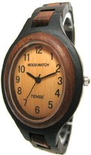 Tense Wood - Natural Solid Hypoallergenic Dark Sandalwood Bracelet L7301DS