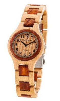 Tense Wood - Solid Maple and Sandalwood Round Bracelet Hypo-Allergenic Unique G7509MS