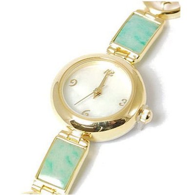 Ladies Bracelet Strap Jade Mother Of Pearl Dress