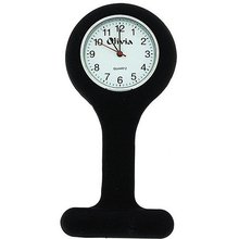 Olivia Collection Black Unisex Rubber Infection Control Nurses Fob TOC61