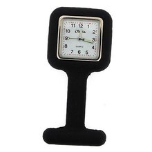 The Olivia Collection Black Square Rubber Infection Control Nurses Fob