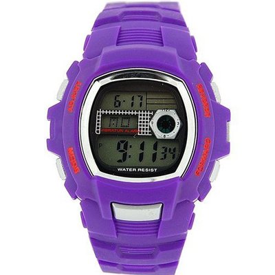 The Olivia Collection Childrens Digital Chronograph Lilac Strap Sports
